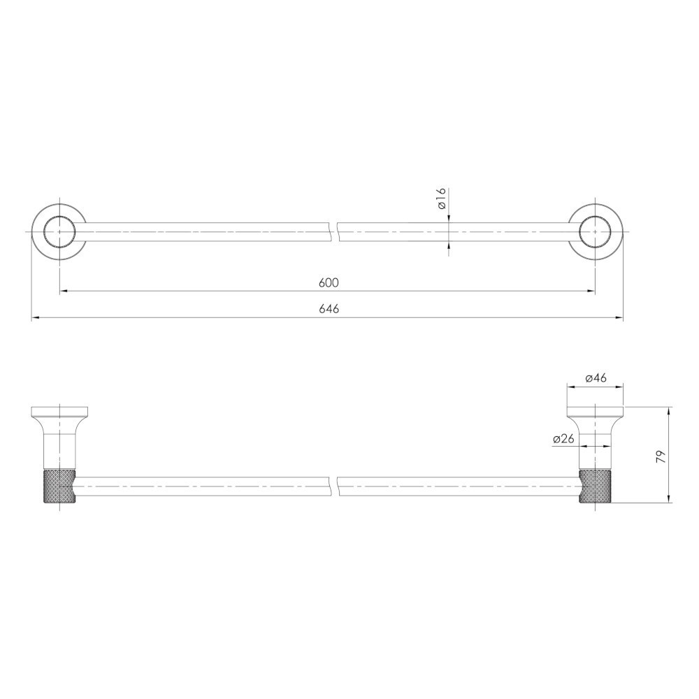 Держатель для полотенец IMPRESE BRENTA хром Киев - изображение 3