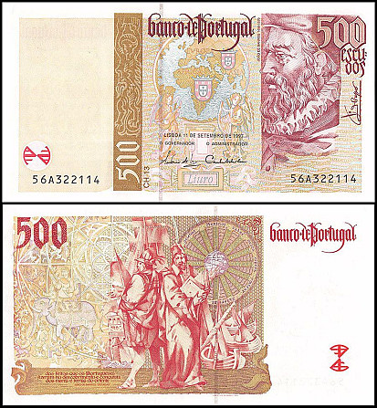 Португалія 500 ескудо 2000. UNC. P-187c Полтава - фото 1