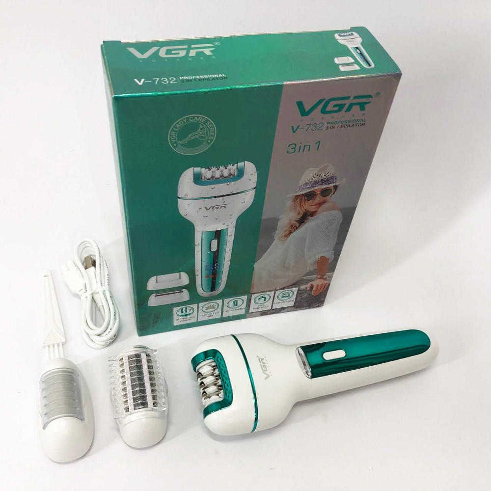 Терка для педикюрної обробки стоп VGR V-732, Багатофункціональна жіноча бритва, Насадка пемза для п'ят YX-23 Львів - фото 7