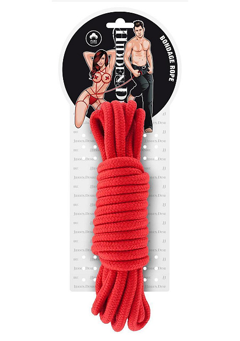 Мотузка для БДСМ BONDAGE ROPE 5 METER RED Sex Aura Київ - фото 2