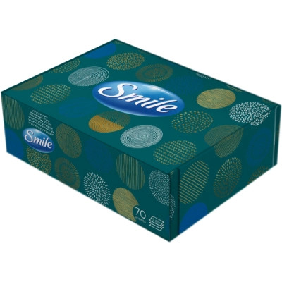 Серветки косметичні Smile 3 шари 70 листів Дизайн коробки в асортименті (4823071662016) Вінниця - фото 3