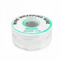 Дріт монтажний 1 жила (30AWG), білий, на котушці 250 м. Полтава