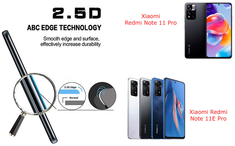 Защитное стекло ArmorGlass для Xiaomi Redmi Note 11 Pro, Note 11E Pro – устойчивое к царапинам и ударам Киев - изображение 2