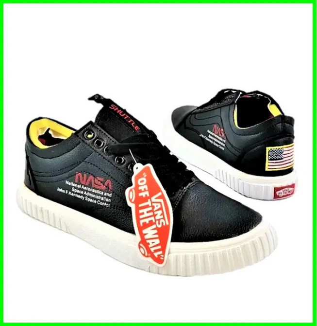 Кросівки NASA Shuttle Чорні Кеди Ванс Жіночі (розміри: 36,37,38,39,40) Відео Огляд Дніпро - фото 9