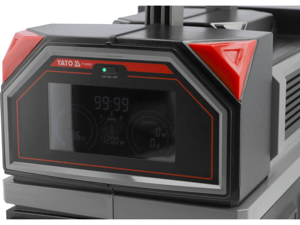 Портативна станція YATO 917 ВтГод, вихід- 1,2 кВт, порти: 230V AC / USB Одесса - изображение 3
