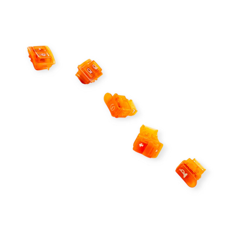 Кнопки Хонда DIO,AF-18 комплект (прозрачные) руля Мукачево - изображение 1