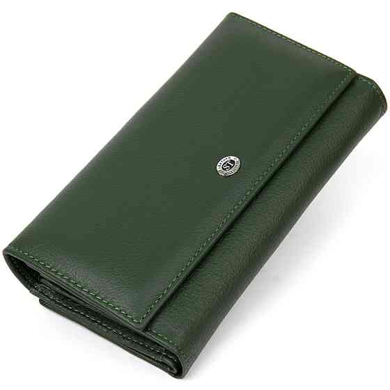 Оригинальный женский кошелек Зеленый (ST Leather) Киев