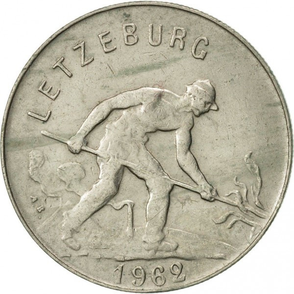 Монета 1глад. 1962 рік, Люксембург. Полтава - фото 1