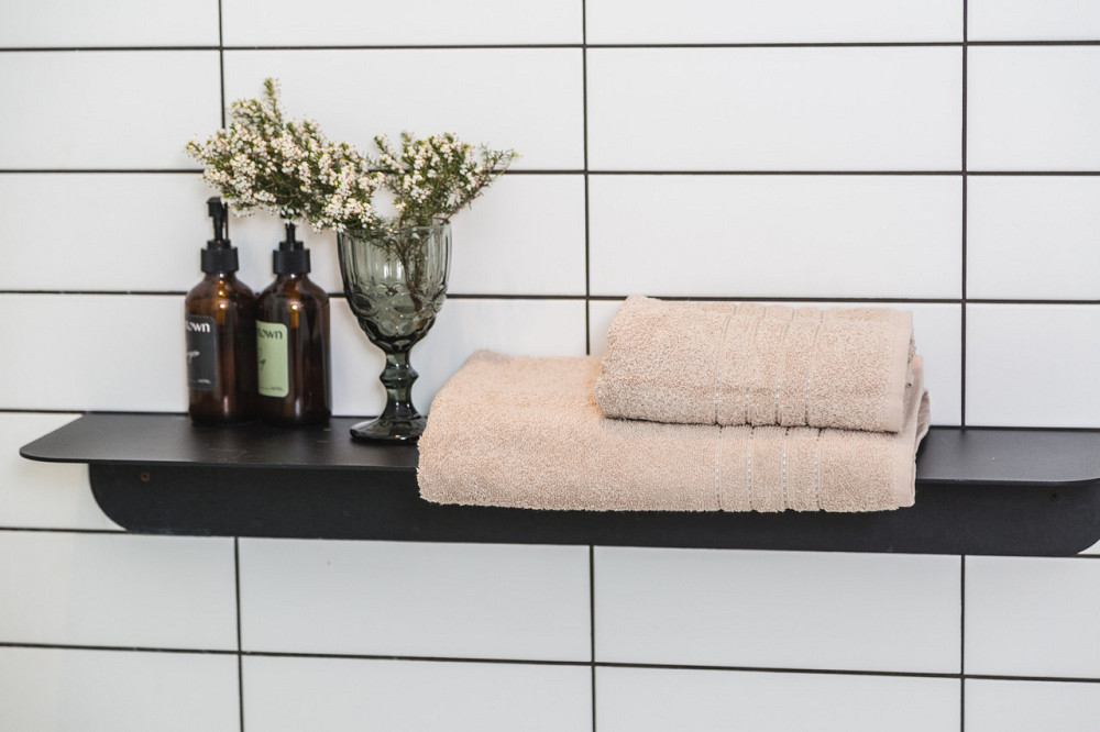 Ecotton Рушник Ecotton 70х140 см махровий банний високої щільності 420 г/м² бежевий Beige Київ - фото 4