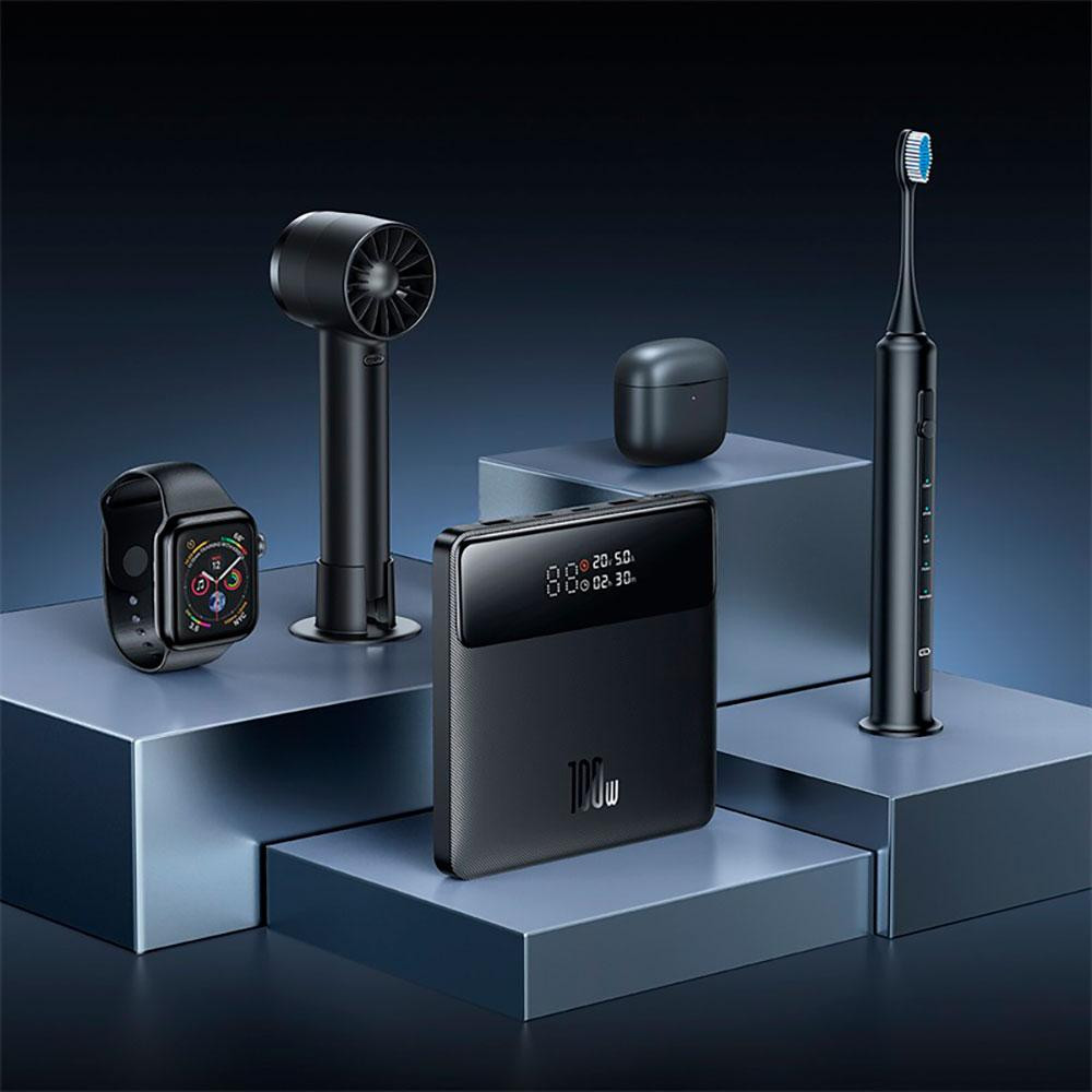 Зовнішній акумулятор Baseus Blade Power Digital Display Fast Charging Power Bank  HD Edition 20000mAh 100W Black Київ - фото 10