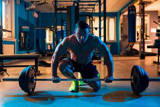 Штанга олімпійська чавунна на 220 кг Гантелі, гирі, штанги та диски набірні Київ