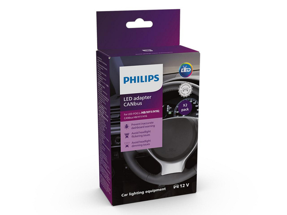 Адаптери опору/обманки PHILIPS LUM18954X2 Canbus для LED-FOG ламп H8/H11/H16 (2 шт) Харків - фото 2
