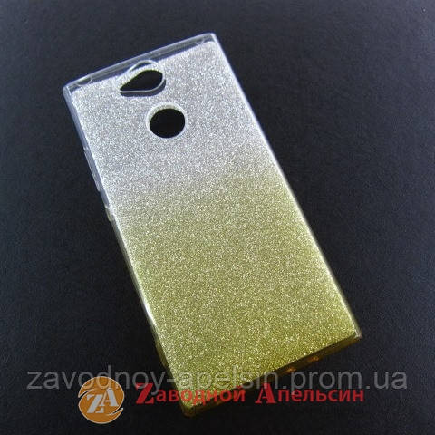 Sony Xperia XA2 H4113 чехол блестки двухцветный Одесса - изображение 1