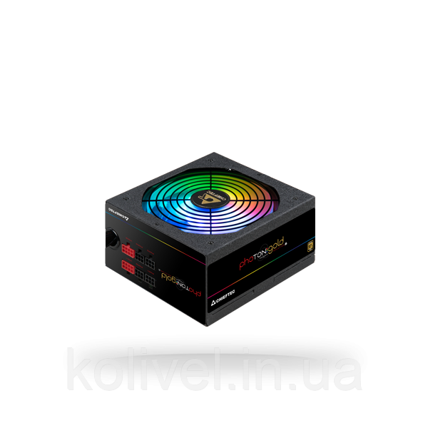 БЖ 750W Chieftec PHOTON GOLD GDP-750C-RGB, 140 mm RGB Fan, >90%, Modular, Retail Box (GDP-750C-RGB) Киев - изображение 2