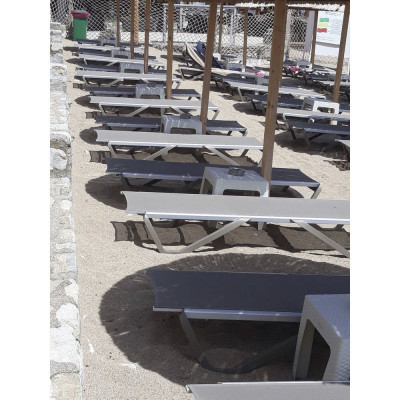 Шезлонг PAPATYA Wave серо-коричневый сетка серо-коричневый (4168) Винница - изображение 8