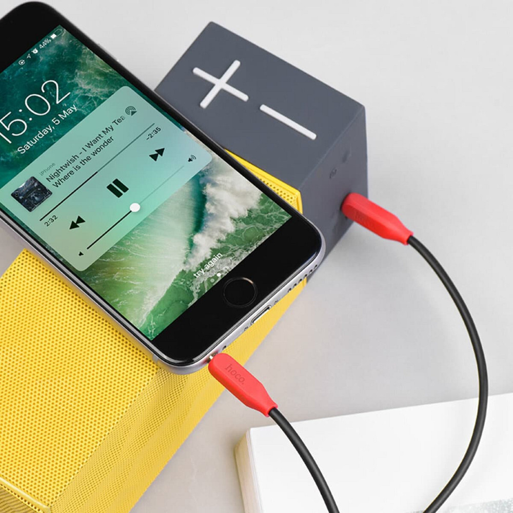 Аудiокабель HOCO UPA11 AUX audio cable Black Киев - изображение 3