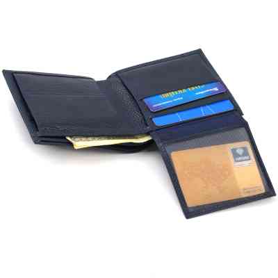 Портмоне Canpellini Из натуральной кожи флотар Синее (21787) Винница