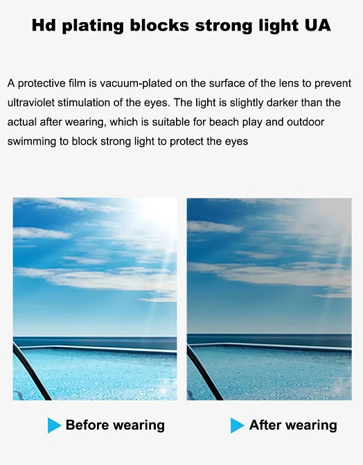 Окуляри для плавання з противозапотіваючими лінзами та UV-захистом, силіконові, водонепроникні, з регульованим ремінцем Миколаїв - фото 4