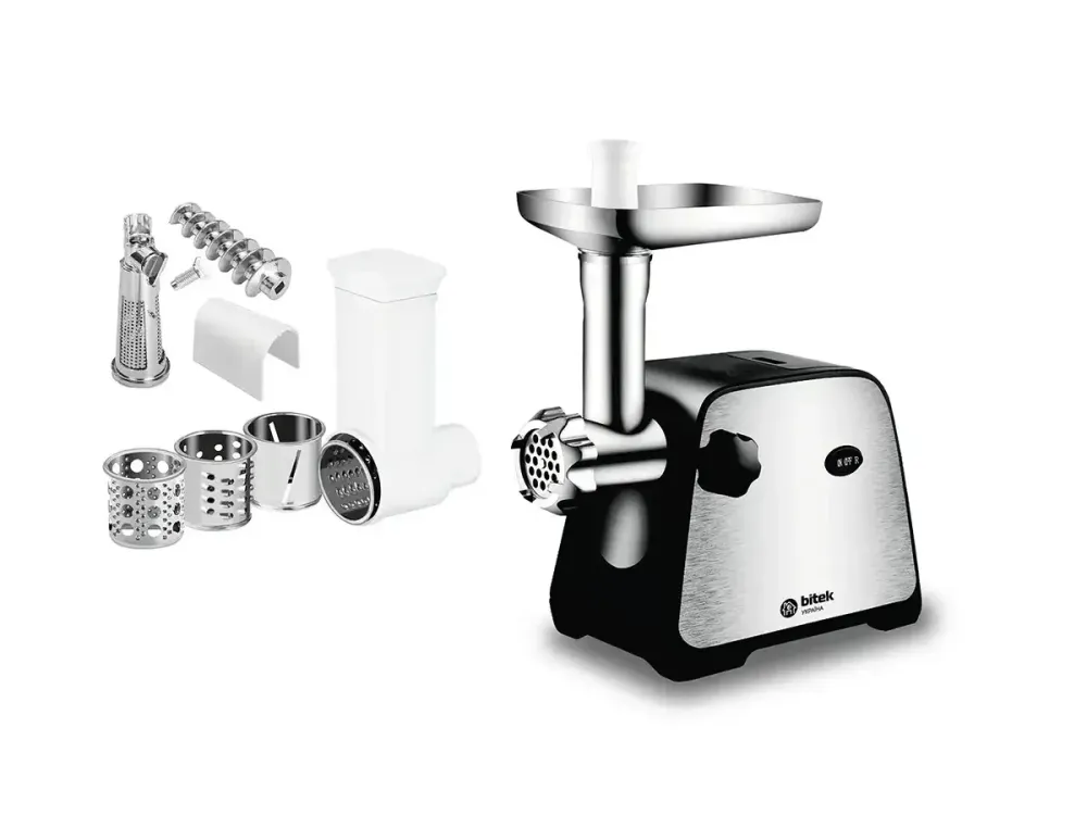 М’ясорубка BITEK BT-203 4200Вт з насадками для ковбас і кеббе, металеві ножі, потужна й надійна Одеса - фото 5