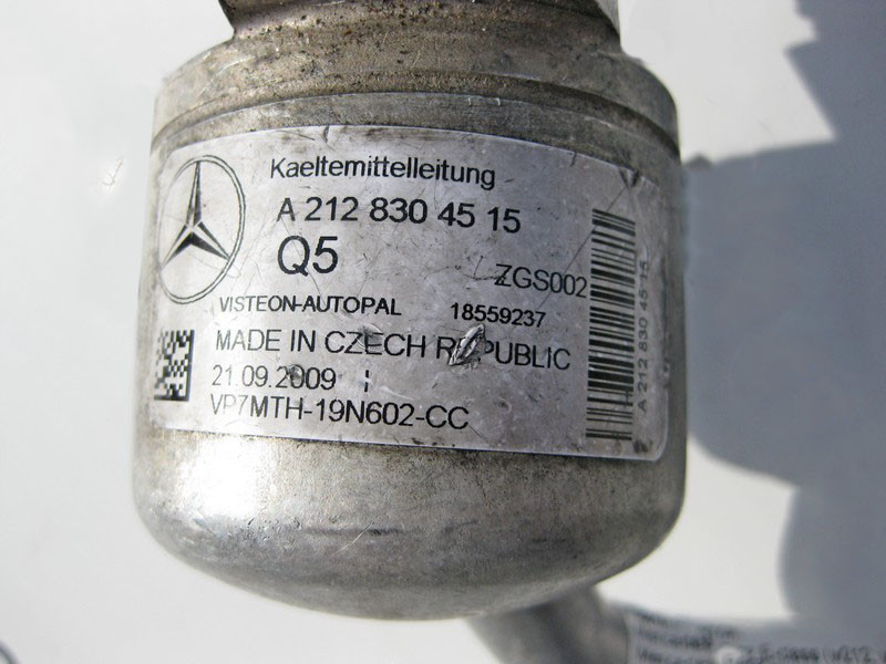 Mercedes-Benz  A2128304515 Трубка кондиціонера від колісної арки до компресора для двигуна OM642 V6 3.0 cdi E-Class W212 S212 Одеса - фото 4