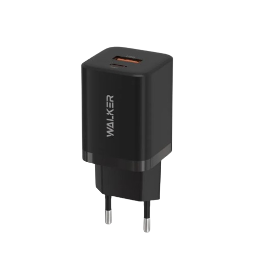 Зарядний пристрій мережевий USB/Type-C 3,0A QC+PD 30W чорний Max WALKER WH-60 Житомир - фото 1