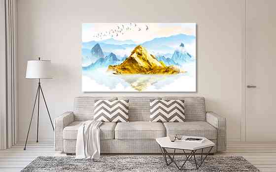 Картина полотно у вітальню / спальню Золота гора    MLP_184  ( 60х30см ) 50x100 см Київ