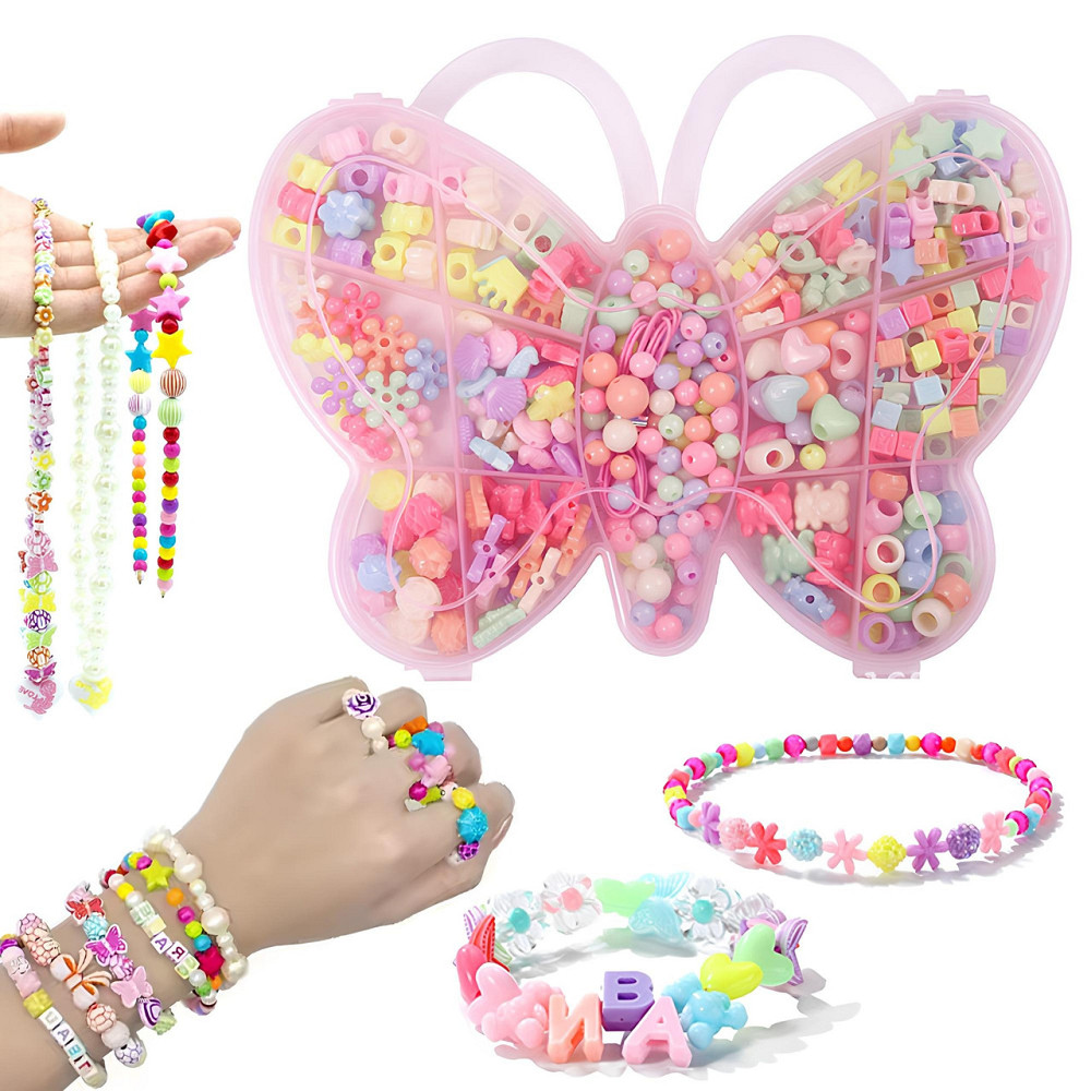 Набор бусин для плетения браслетов 144шт,в пенале SBR Киев - изображение 1