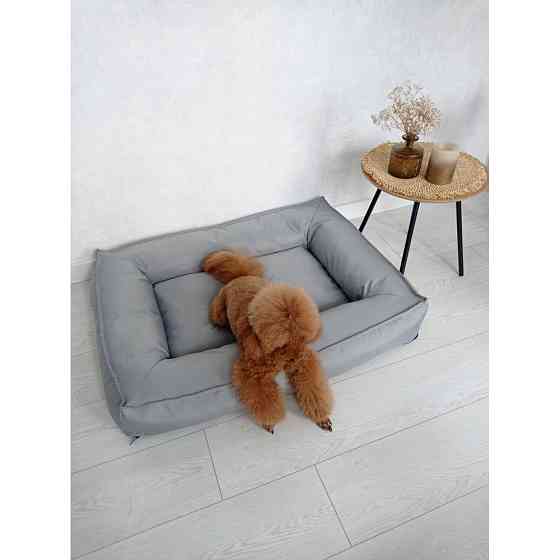 Водонепроникний лежак лежанка спальне місце для тварин зі знімним чохлом сірий XL (105 см) Київ