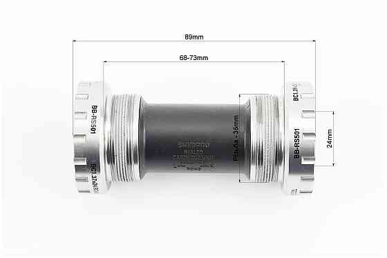 Каретка Hollowtech II MTB 68-73мм, під інтегровану вісь 24мм, BB-RS501 Київ