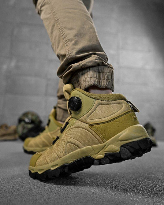 Тактичні черевики на автозав'язці Койот ВТ7981 Одеса - фото 9