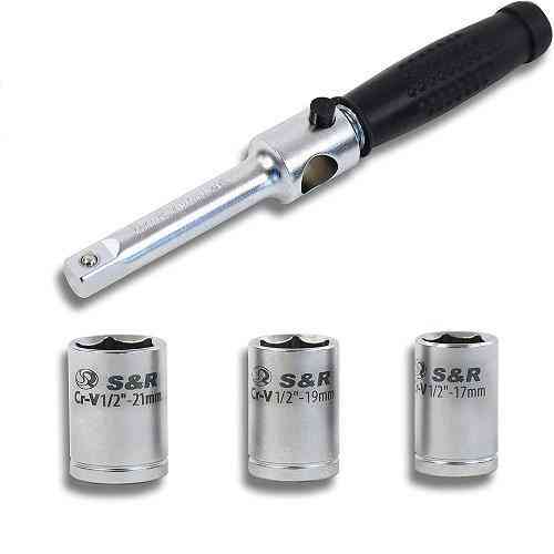 Динамометричний ключ із торцевими головками S&R 1/2"70-170 Hm Одеса