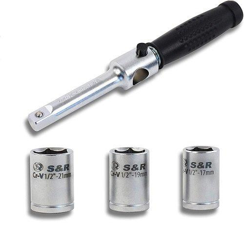 Динамометричний ключ із торцевими головками S&R 1/2"70-170 Hm Одеса - фото 5