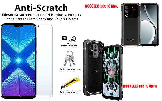Защитное стекло NeoGlass для DOOGEE Blade 10 Max, Blade 10 Ultra – ультрапрозрачное и устойчивое Киев