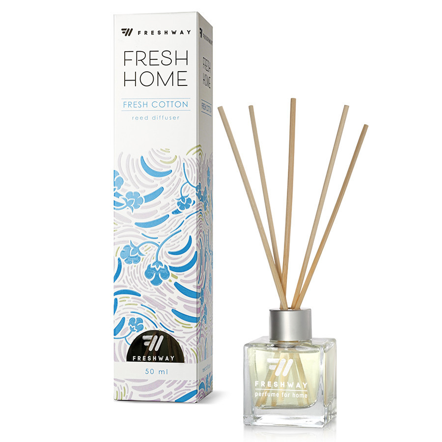 Аромадифузор для дому "FreshHome" Fresh Cotton (Свіжа бавовна) 50мл FreshWay Київ - фото 1