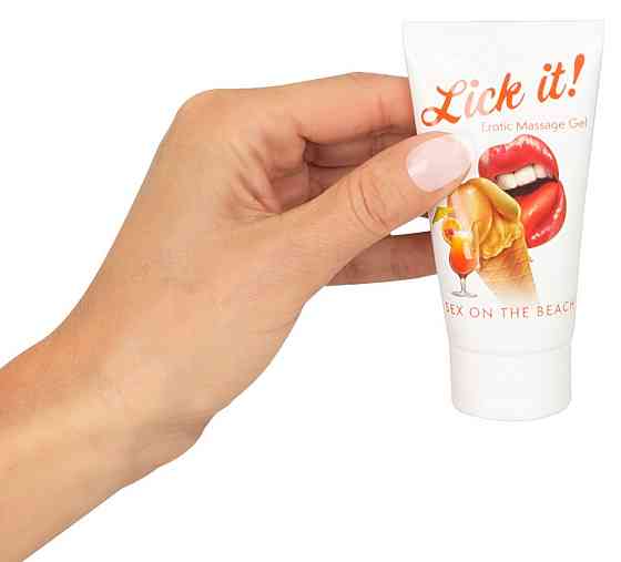 Оральная смазка Lick It! Sex on the Beach 50 мл (веганская) Sex Aura Киев