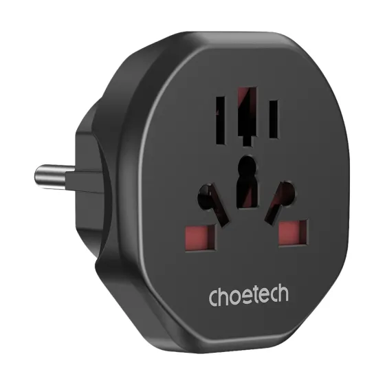 Перехідник мережевий EU – універсальна розетка Choetech PD5030 2500W 10A (43-00157) Киев