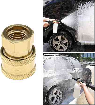 Быстросъемный латунный переходник для шлангов мойки Киев