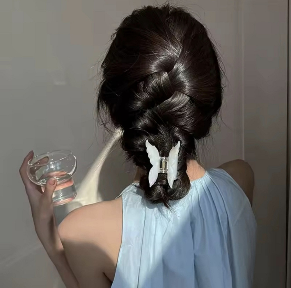 Заколка-крабік метелик Блакитний Смела - изображение 3