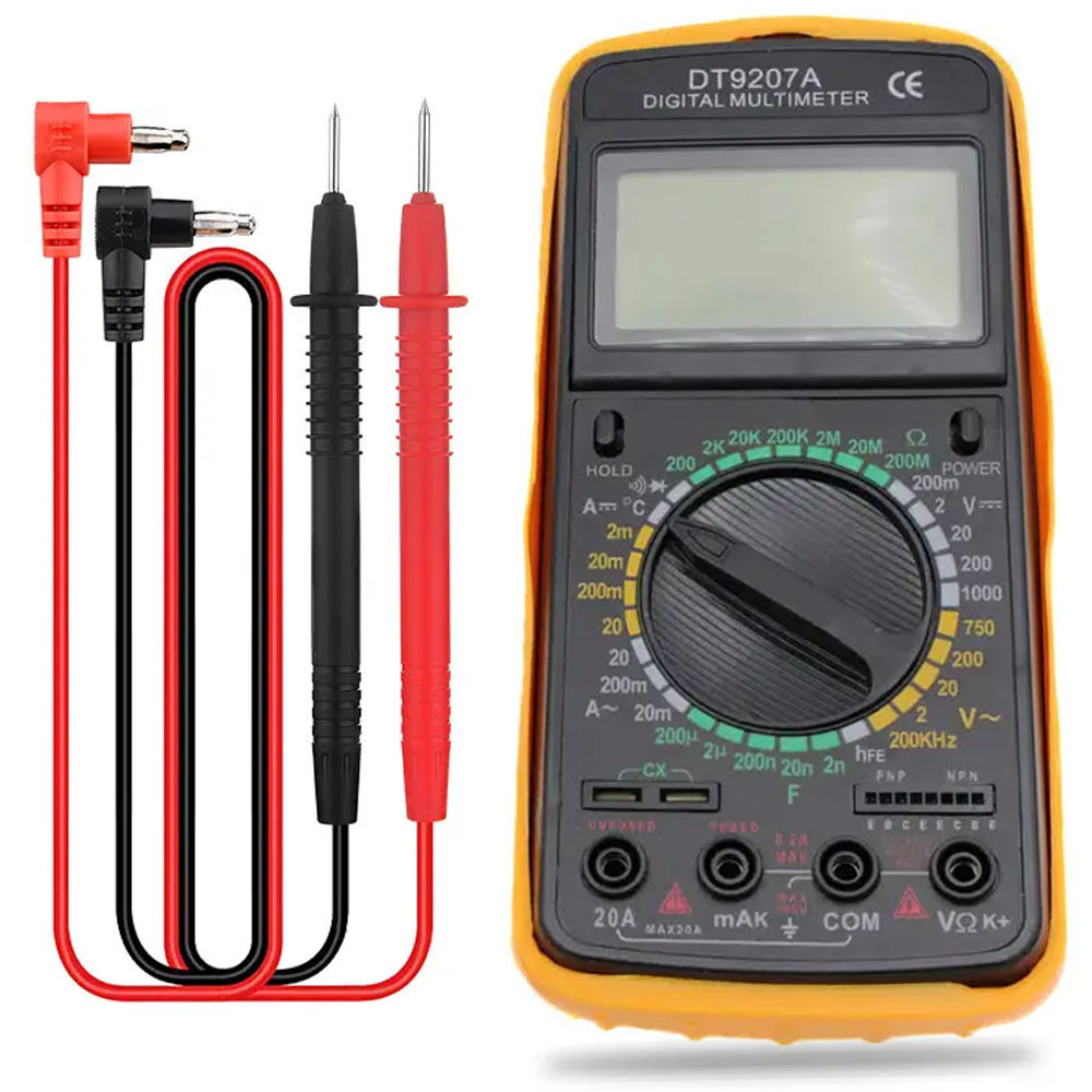 Цифровой мультиметр с термопарой (20А,1000V,200Ом) от батарейки,DT9207A SBR Киев - изображение 2