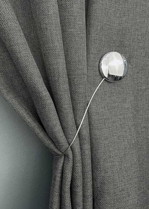 Магниты для штор и гардин Круг 2 шт Серебристый (81-295) Киев - изображение 5