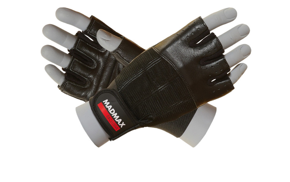Рукавички для фітнесу MadMax MFG-248 Clasic Exclusive Black XL Київ - фото 1