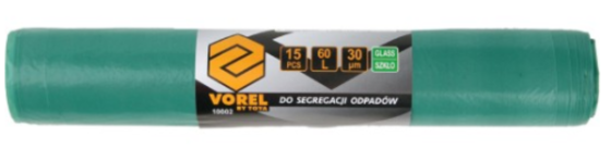Торбинки для скляних відходів VOREL, 60 л. 15 шт [30] Одеса