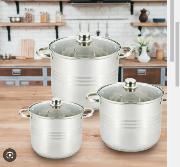 Набор кастрюль из нержавеющей пищевой стали UNIQUE UN-5041 6пр Одесса - изображение 2