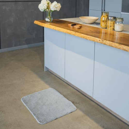 Килимок для підлоги з еко-хутра ТМ Dariana Moonbeam 50*60 см cвітло-сірий Житомир - фото 7