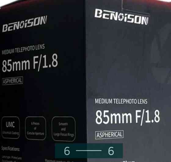 Объектив Benoison MF 85 f/1.8 for Canon EF. Киев