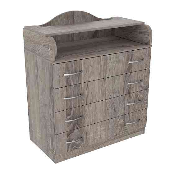 Комод пеленальний №1, Дуб Сонома Трюфель, 864/465/1020 Львів