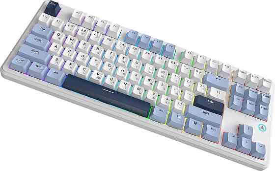 Клавіатура Ajazz AK870 V2 Flying Fish Switch White USB-C (AK870-V2-FF-BWB) ( 23544 ) Харьков