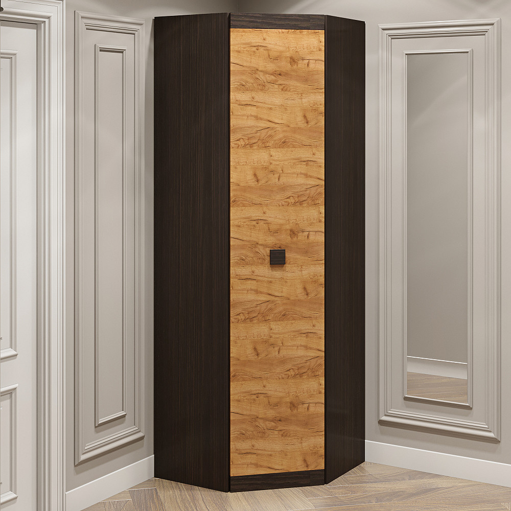 Шкаф угловой Эверест Соната-700 венге темный + дуб крафт золотой (DTM-2315) Львов - изображение 2