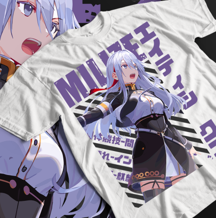 Футболка чоловіча з аніме принтом Владілена Мілізе Ессентіал Хеавй оверсайз (S/M/L) Чорний AnimeJ0746 Дніпро