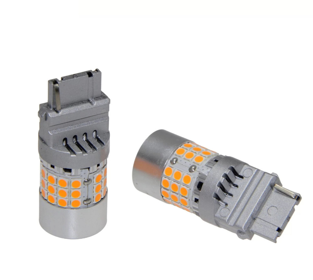 Комплект світлодіодних ламп LED Qline 3156 (P27W) Amber CANBUS (2шт) 12V Харків - фото 3
